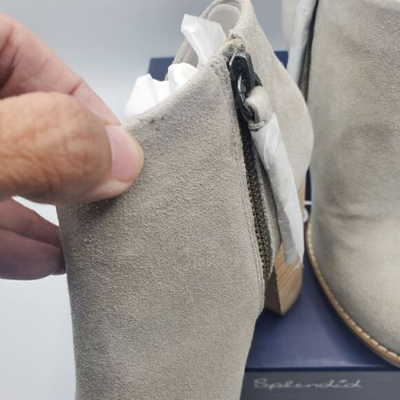 Splendid Daphne Ankle Boot Stacked Heel Pull On Size 7 New in Box - Picture 12 of 15